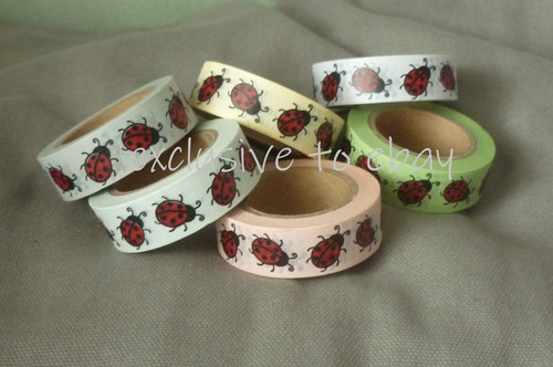 Washi tape ladybird design - tape,