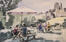 ORIGINAL watercolour Corfe