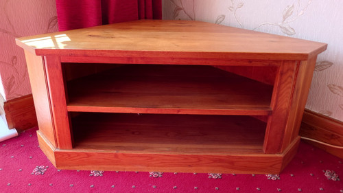 Wooden corner stand with - corner, tv