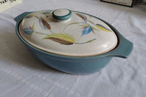 Denby blue stoneware - denby, dish