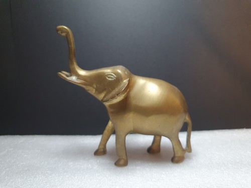 Vintage brass elephant animal - brass,