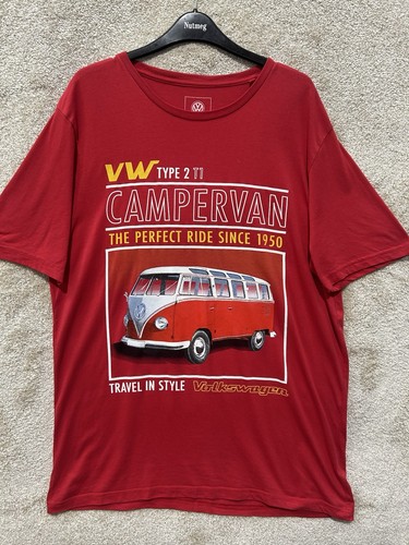 Volkswagen men red camper - red,