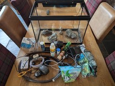 Large Modern Fish Tank Aquarium With Lots Of Accessories
