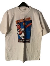 England The Ashes 1993 Tetley Bitter vintage graphic single stitch T-shirt XL