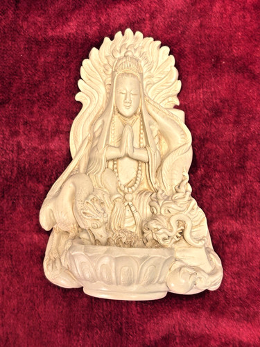 Vtg resin statue kwan yin - vtg,