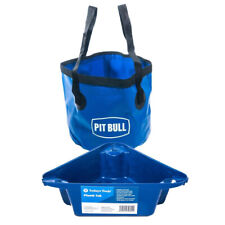 Pit Bull 11L Folding Collapsible Flexy Bucket & Plumb Tub - Plumbing Plumbers