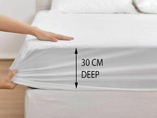 Extra Deep Waterproof Terry Towel Matress Protector Bed Cover Single Double King