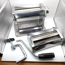 Pasta Maker Machine Ethos Fettu Stainless Steel With Box And Instructions 