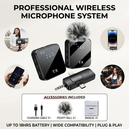 Wireless lavalier microphone - wireless,