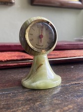 Vintage Green Agatha Stone Desk Barometer