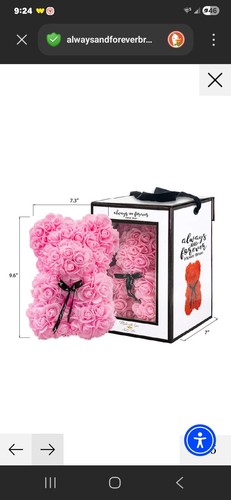 Always forever flower bear - &,