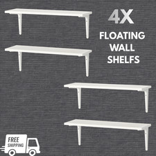 Set white wall shelves - set, of