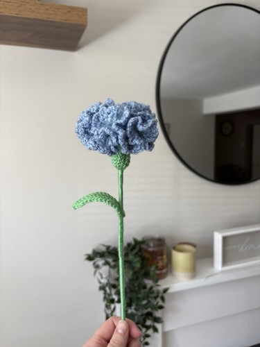 Handmade crochet carnation - handmade,