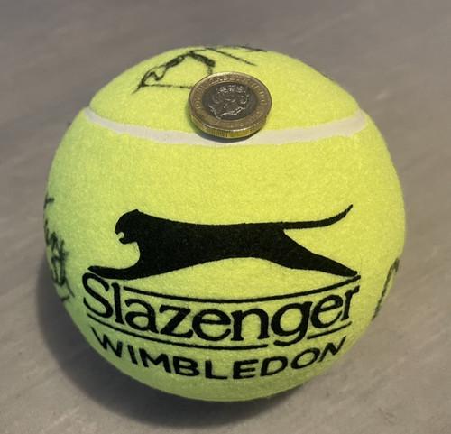 Large tennis ball - signed, by