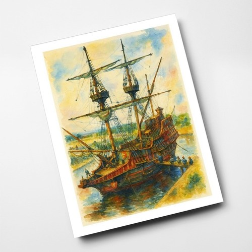 Print golden hind - print,