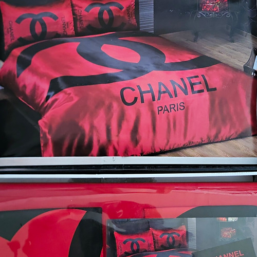 Chanel paris logo bedding - paris,
