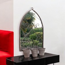 Grey Rustic Church Window Wall