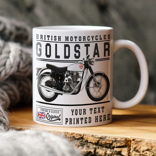 Personalised motorbike mug bsa - mug,