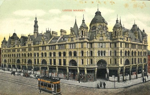 Aerial view leeds - view, market