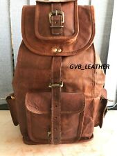 Sale-Vintage Leather Backpack