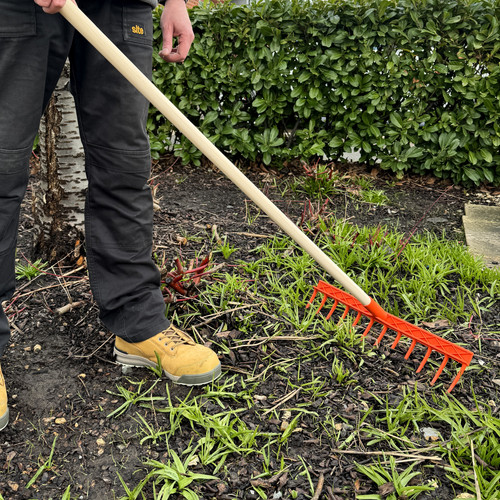 Heavy duty garden rake durable - garden,