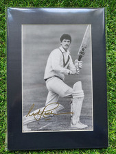 RICHARD HADLEE NEW ZEALAND NOTTINGHAMSHIRE CRICKET SIGNED MOUNTED A4 SPT COA