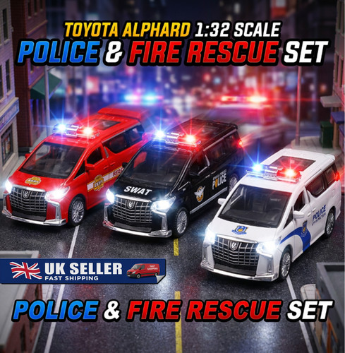Toyota alphard police - 1/32,