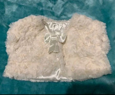 Faux Fur Shrug 3-6 Month Cardigan Cream 