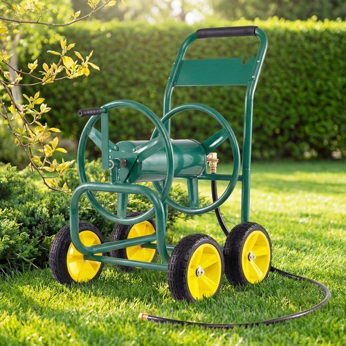 Wheel garden water - 4-wheel, hose