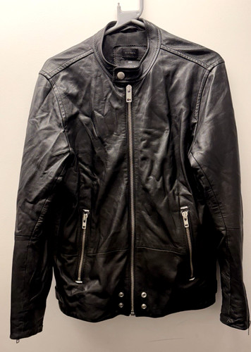 Diesel leather biker jacket - leather,