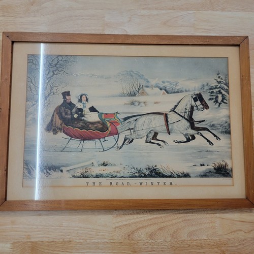 Currier 1853 lithograph print - currier,