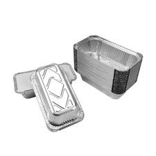 Foil Trays with Lids, Aluminium Disposable Reusable Foil Food Container