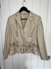 Kaliko 100% Linen Cream Blazer