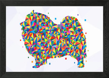 Keeshond dog Framed Wall Art