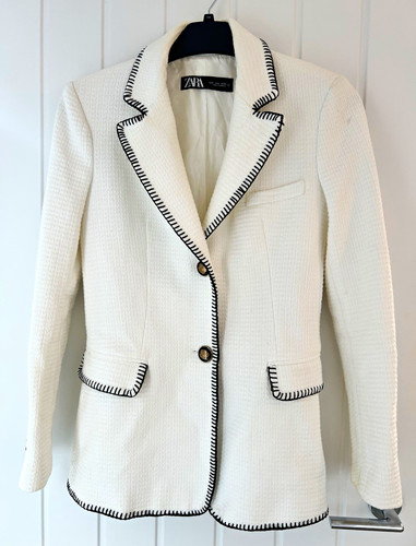 Zara women white tweed - zara,