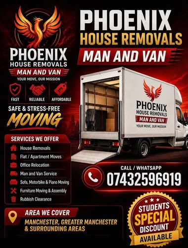 Man and van services - and, hire