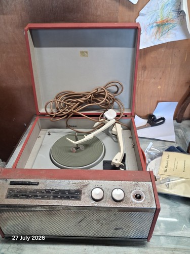 Vintage gerrard record player - vintage,
