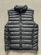 Authentic Men’s Ralph Lauren Body Warmer, Gillet. Size Medium. Black. Down Fill.