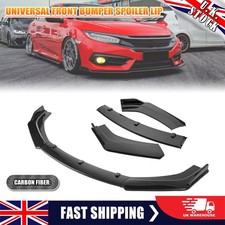 Carbon Fiber Front Bumper Lip Spoiler Splitter For Vauxhall Corsa Astra Insignia