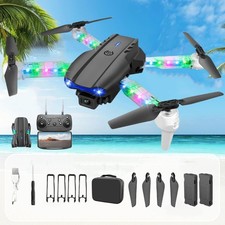 Drones with Dual Camera Foldable Drone RC Drone Quadcopter Beginners Kids Drone