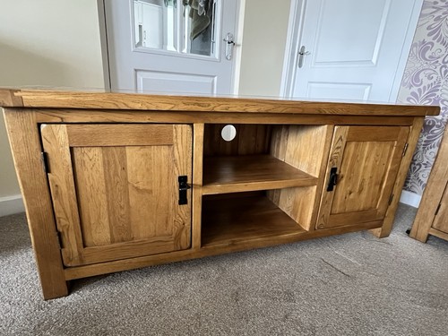 Solid oak unit excellent - solid, in