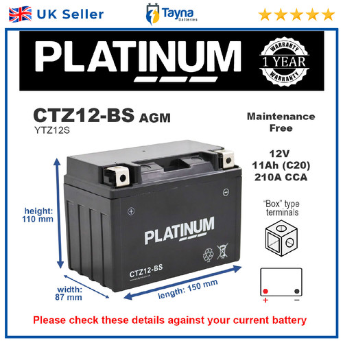 Ctz12 platinum agm - platinum,