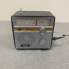 Vintage Steepletone Heartbeat Radio FM/MW/LW -SRLM2002 H 14 X L 15 X D 8cm BLACK