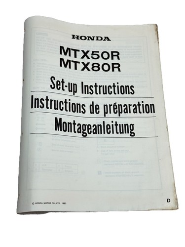 Honda mtx50r mtx80r set - honda,
