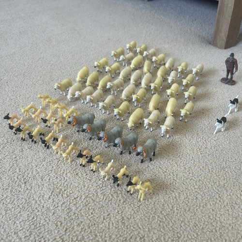 Britains sheep x66 with - britains,