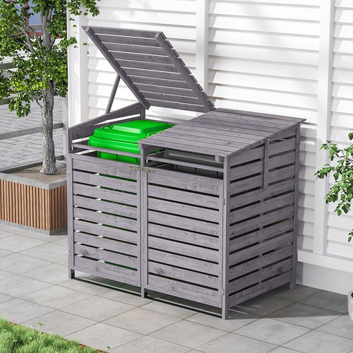 Outdoor double wooden wheelie - double,