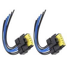 2x Rear Tail Light Wired Plug Connector Harness 6 Pin for Renault Clio Mk3 20cm