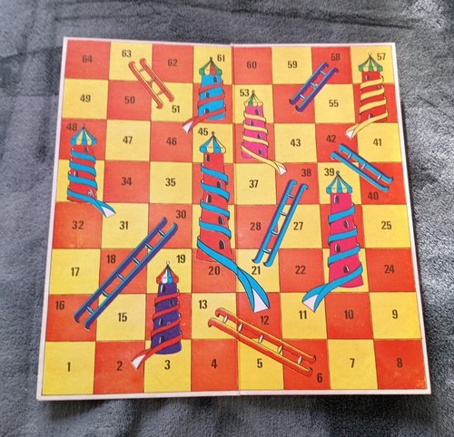 Rare snakes ladders board - &,