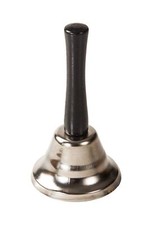 Silver Metal Tea Hand Bell Hand Held Loud Call Service Bell Alarm Restaurant New