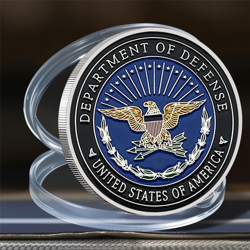 Silver plated pentagon defense - silver,